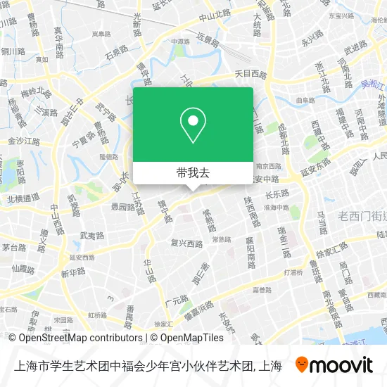 上海市学生艺术团中福会少年宫小伙伴艺术团地图