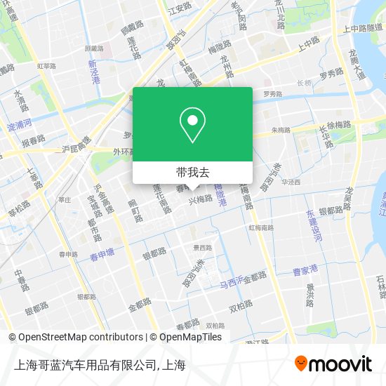 上海哥蓝汽车用品有限公司地图