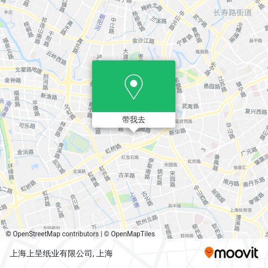 上海上呈纸业有限公司地图