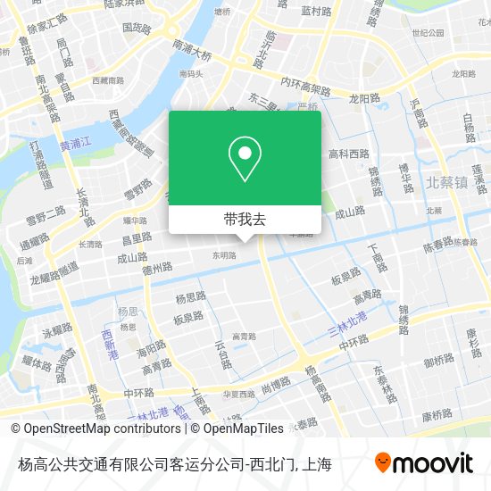 杨高公共交通有限公司客运分公司-西北门地图