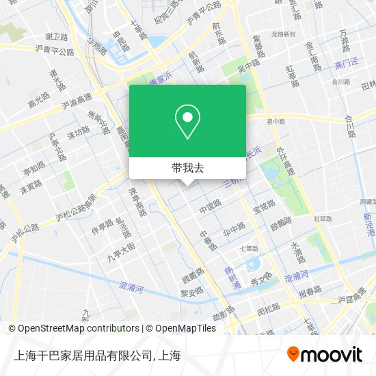 上海干巴家居用品有限公司地图