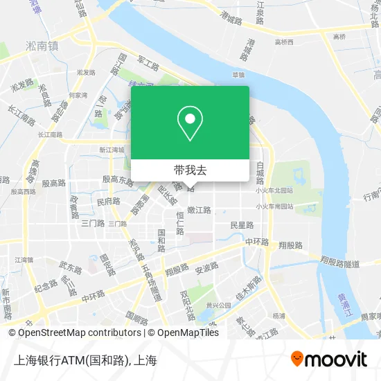 上海银行ATM(国和路)地图