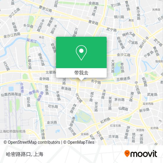 哈密路路口地图