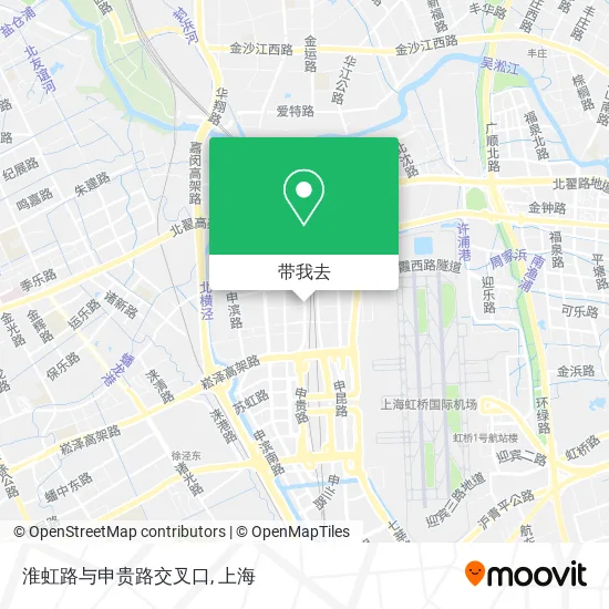 淮虹路与申贵路交叉口地图
