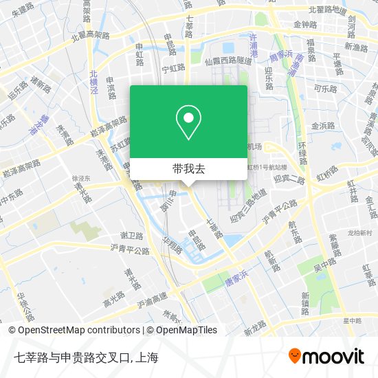 七莘路与申贵路交叉口地图