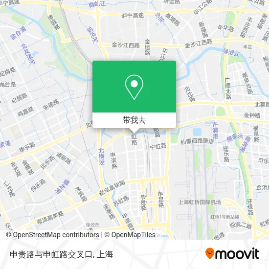 申贵路与申虹路交叉口地图