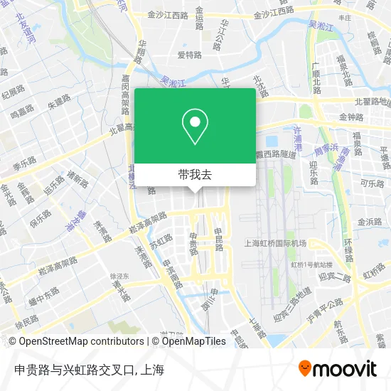 申贵路与兴虹路交叉口地图