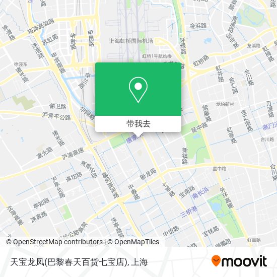天宝龙凤(巴黎春天百货七宝店)地图