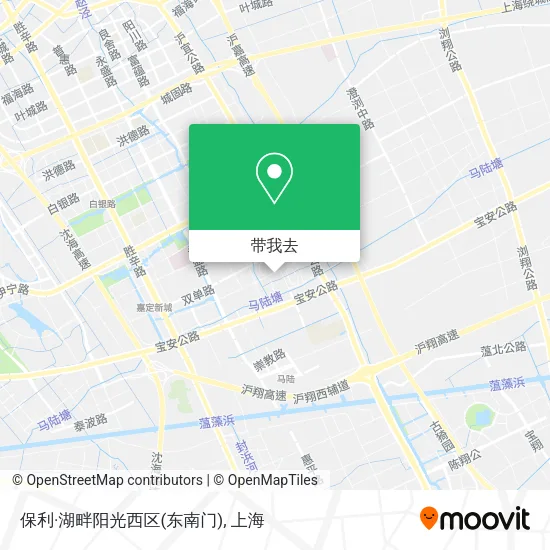 保利·湖畔阳光西区(东南门)地图