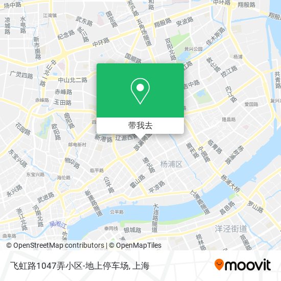 飞虹路1047弄小区-地上停车场地图