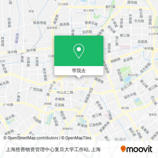 上海慈善物资管理中心复旦大学工作站地图
