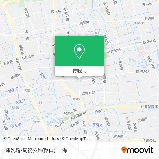 康沈路/周祝公路(路口)地图