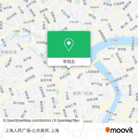 上海人民广场-公共厕所地图
