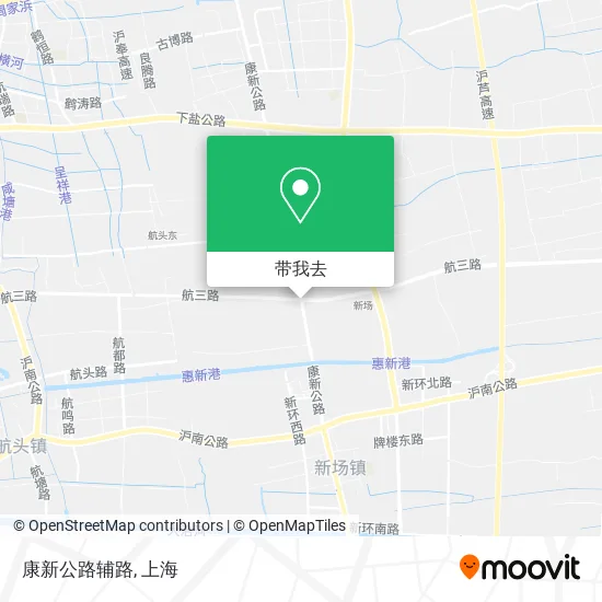 康新公路辅路地图