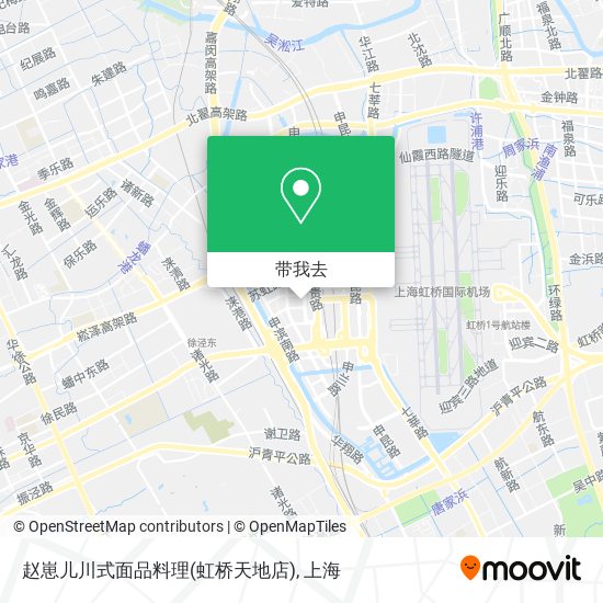 赵崽儿川式面品料理(虹桥天地店)地图