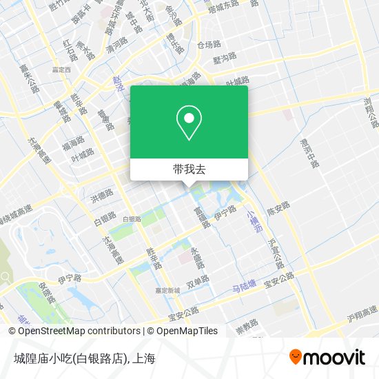 城隍庙小吃(白银路店)地图