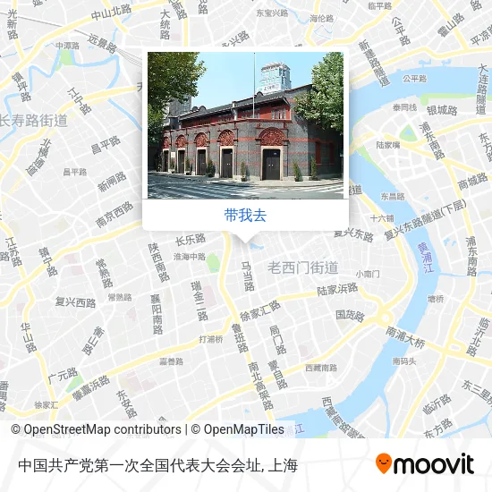 中国共产党第一次全国代表大会会址地图