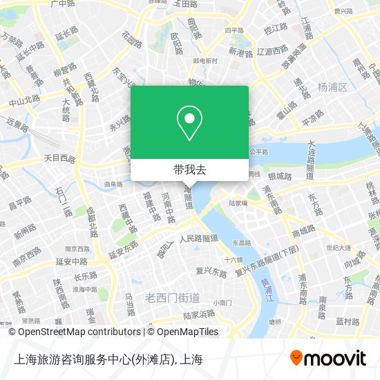 上海旅游咨询服务中心(外滩店)地图
