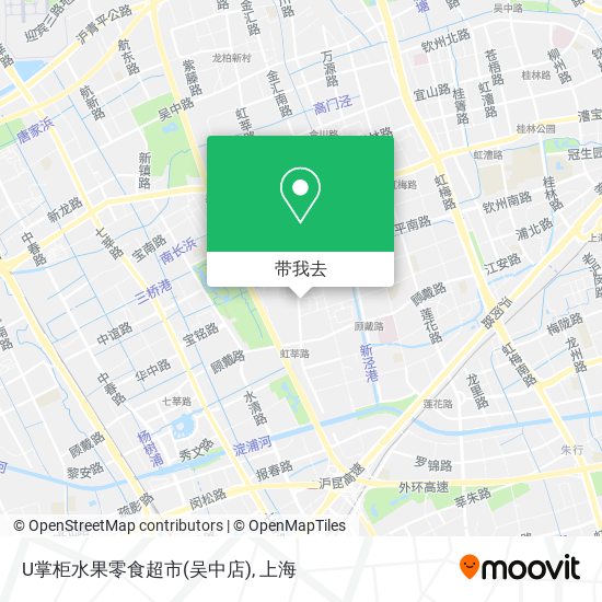 U掌柜水果零食超市(吴中店)地图