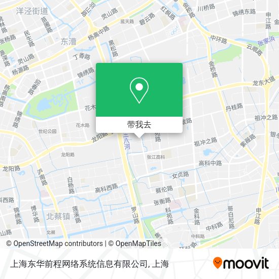 上海东华前程网络系统信息有限公司地图