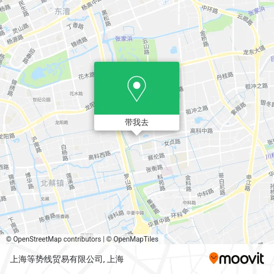 上海等势线贸易有限公司地图