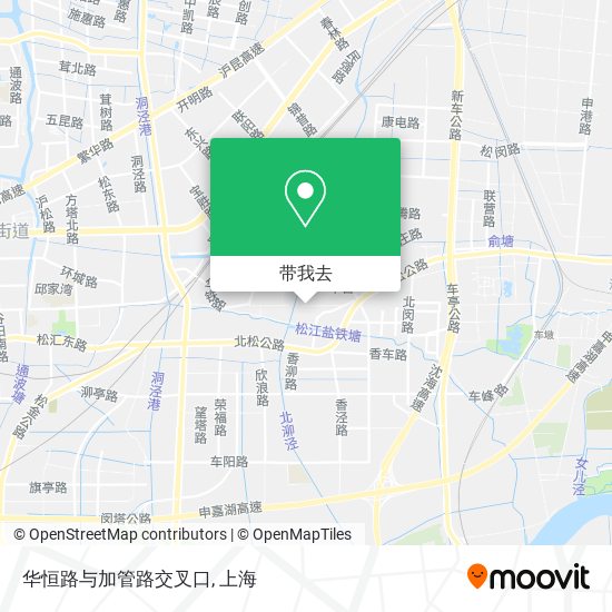华恒路与加管路交叉口地图