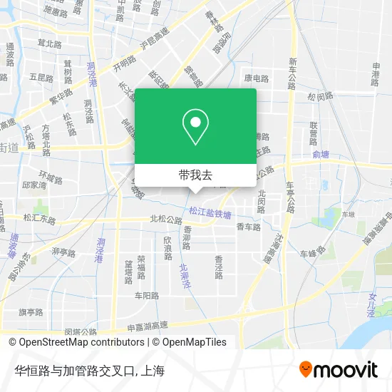 华恒路与加管路交叉口地图