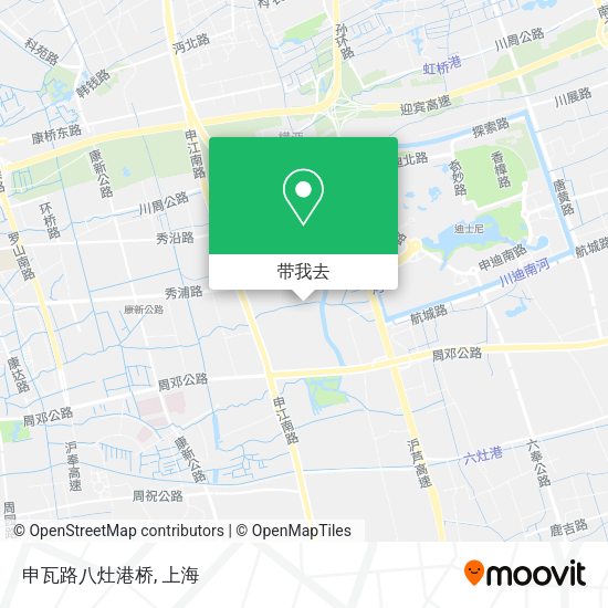 申瓦路八灶港桥地图