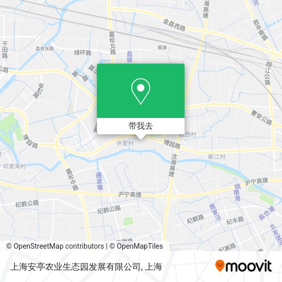 上海安亭农业生态园发展有限公司地图
