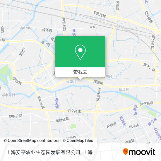 上海安亭农业生态园发展有限公司地图