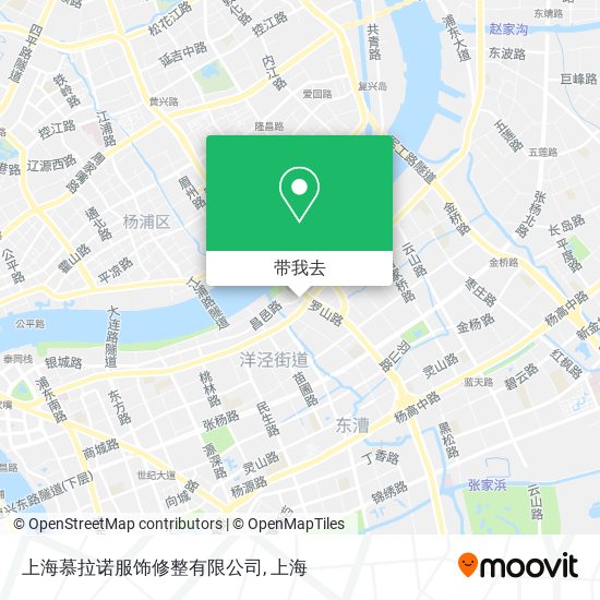 上海慕拉诺服饰修整有限公司地图