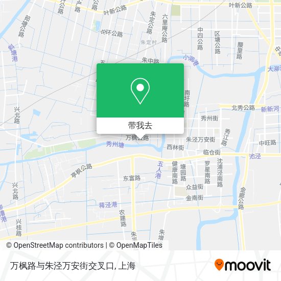 万枫路与朱泾万安街交叉口地图