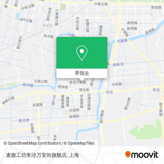 麦旗工坊朱泾万安街旗舰店地图