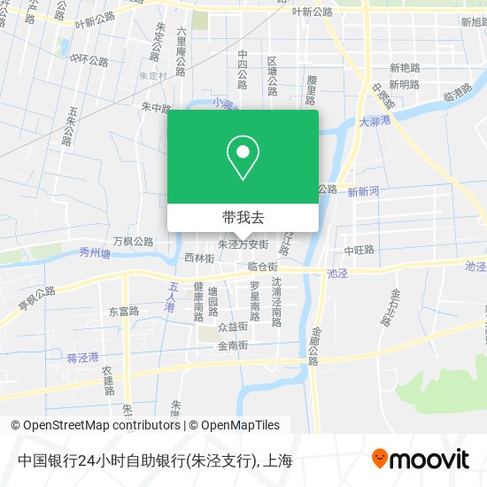 中国银行24小时自助银行(朱泾支行)地图