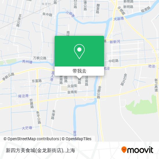 新四方美食城(金龙新街店)地图