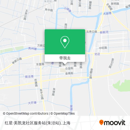 红星·美凯龙社区服务站(朱泾站)地图