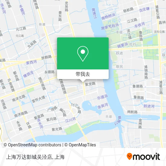 上海万达影城吴泾店地图