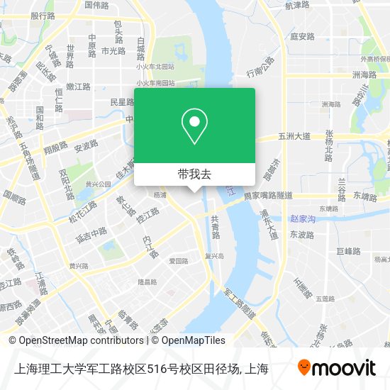 上海理工大学军工路校区516号校区田径场地图