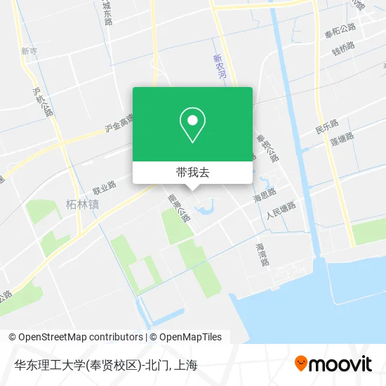 华东理工大学(奉贤校区)-北门地图