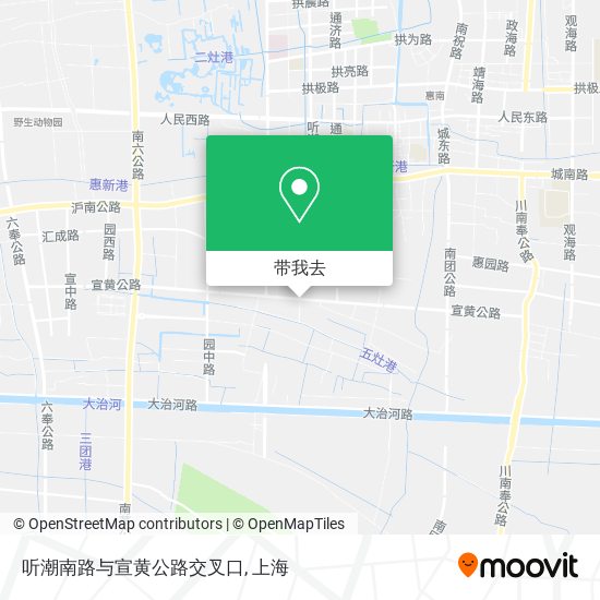 听潮南路与宣黄公路交叉口地图