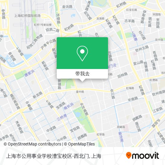 上海市公用事业学校漕宝校区-西北门地图
