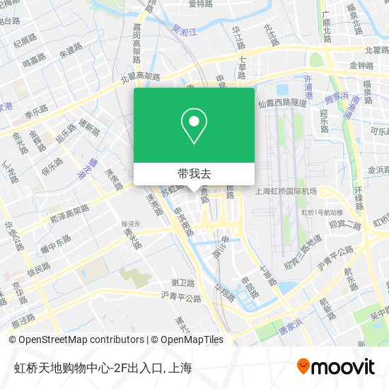 虹桥天地购物中心-2F出入口地图