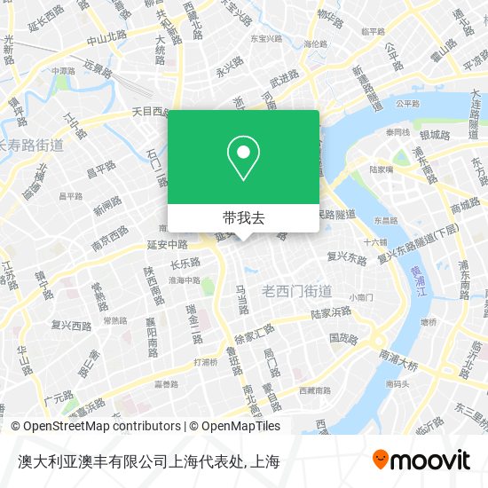 澳大利亚澳丰有限公司上海代表处地图