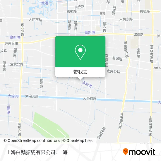 上海白鹅搪瓷有限公司地图