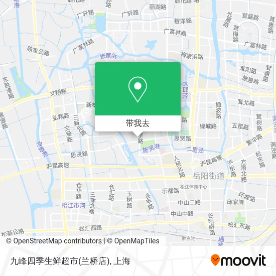 九峰四季生鲜超市(兰桥店)地图