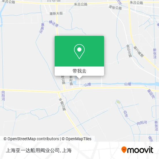 上海亚一达船用阀业公司地图
