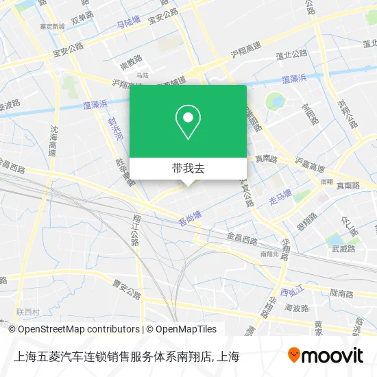 上海五菱汽车连锁销售服务体系南翔店地图