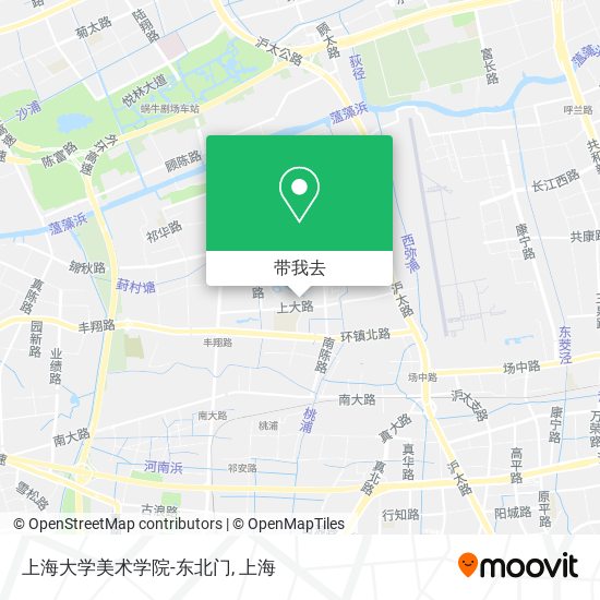 上海大学美术学院-东北门地图