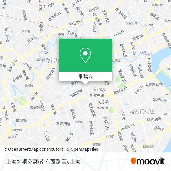 上海短期公寓(南京西路店)地图