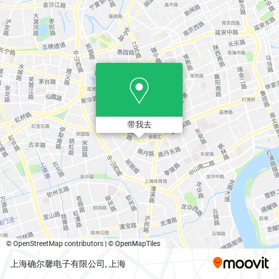 上海确尔馨电子有限公司地图